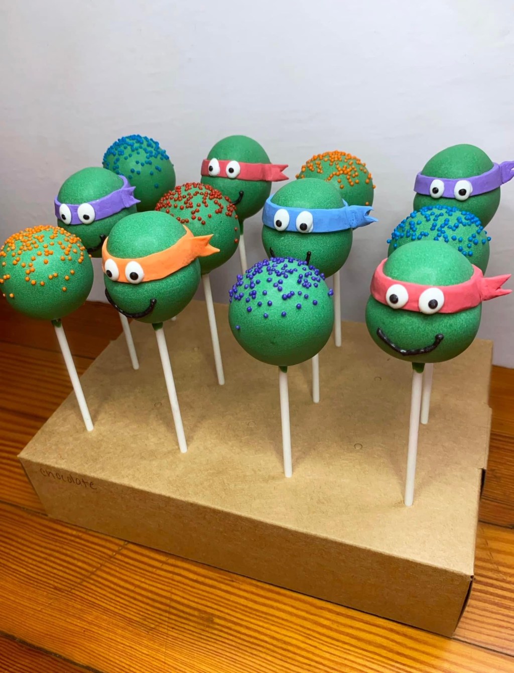 ninja turtle cake&nbsp;pops